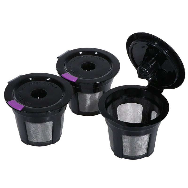 Reusable K Cups Black Durable Materials Keurig Compatible Single Serve Coffee Pods - Eco-Friendly Design Easy To Clean for Home Kitchen - Image 3