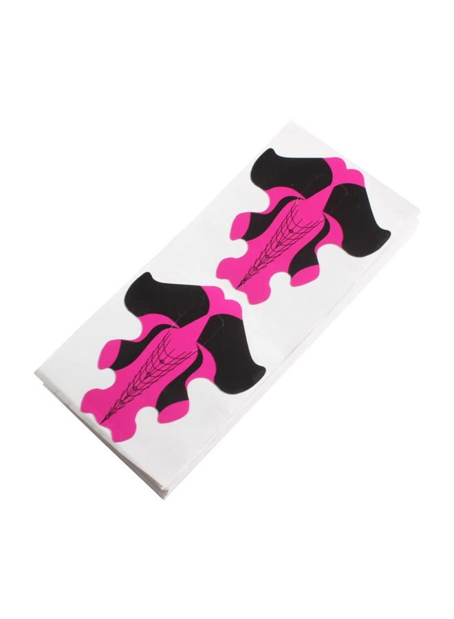 Yigo 100Pcs Nail Form Extension Sticker Self-Adhesive Nail Tips Guide, Gel Nail Stickers for Poly Gel/Extension/Acrylic Nail Molds Builder, Nail Art Equipment for Salon - Image 2