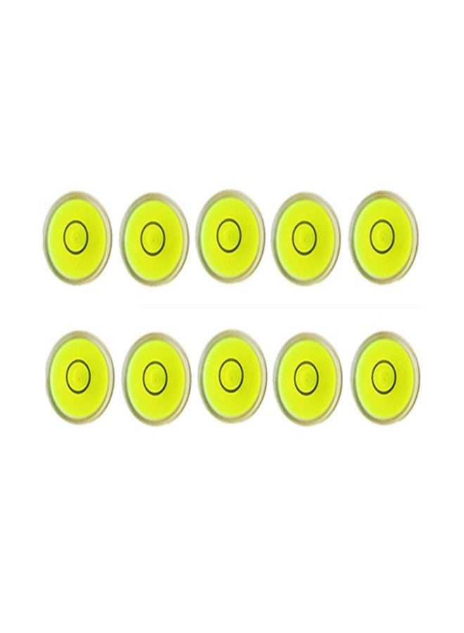 YOTOM 10pcs Bubble Spirit Level Degree Mark, 10x6mm Mini Circular Bullseye Level Inclinometers Use for Tripod, Phonograph, Turntable - Image 1