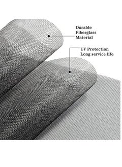 RATSAW 2 Pack 1.5m 1.3m Fly Screen Nets Insect Bug Fly Mosquito Window Mesh Screen with 2 Rolls Tapes DIY Mosquito Net for Window Kitchen Window Net Mesh Screen Mosquito Mesh Curtain Protector  - Image 5
