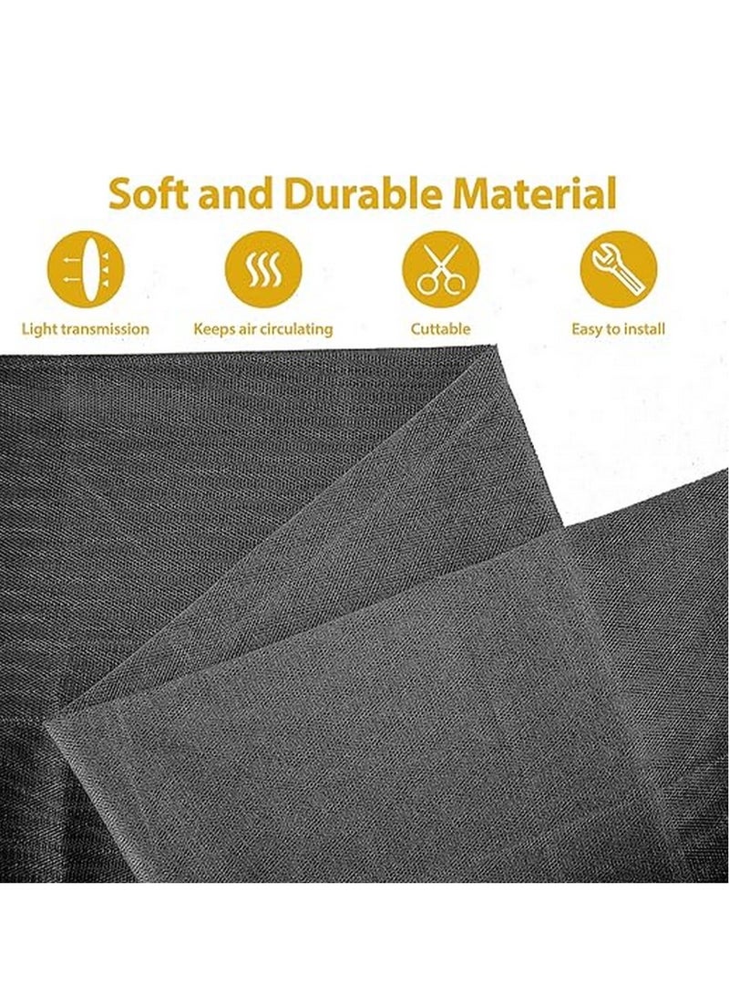 RATSAW 2 Pack 1.5m 1.3m Fly Screen Nets Insect Bug Fly Mosquito Window Mesh Screen with 2 Rolls Tapes DIY Mosquito Net for Window Kitchen Window Net Mesh Screen Mosquito Mesh Curtain Protector  - Image 3
