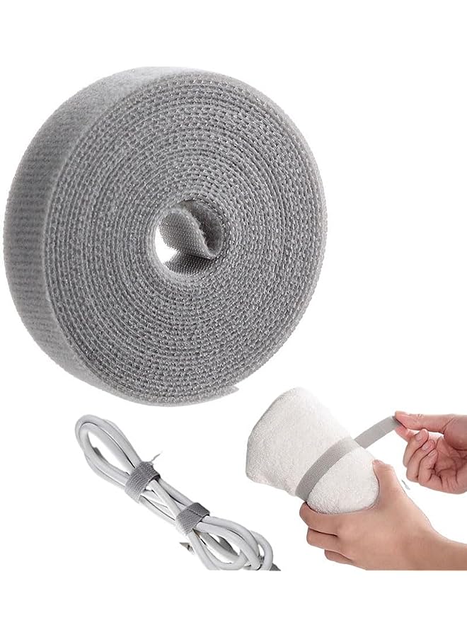 Goodern 3 Meter Cable Ties Organizer,Cable Tidy Management Magic Ties Reusable Multi-Purpose Self Adhesive Nylon Fastener Ties,Cut to Size Self Gripping Tape Adjustable Wire Cable Ties for Home,Office - Image 1