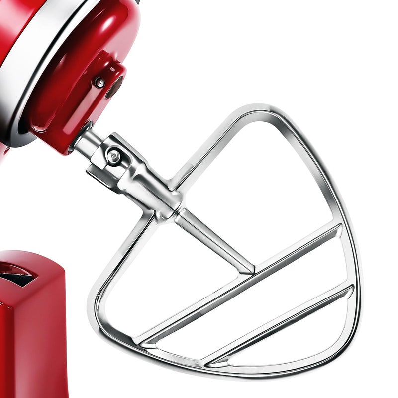 KINGEAGLE Dishwasher Safe Flat Beater for KitchenAid 4550 Quart TiltHead Stand MixersSturdy Stainless Steel Mixing Paddle Blade Attachment