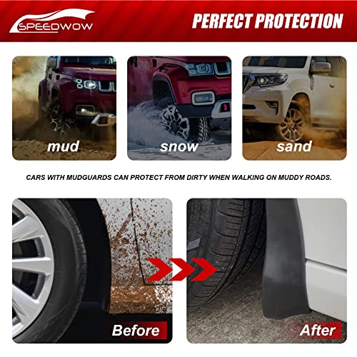 SPEEDWOW Mud Flaps Splash Guards Fit for 10th 2018-2022 Honda Accord,Front and Rear 4 Piece/Set（No Drilling Required） - Image 2