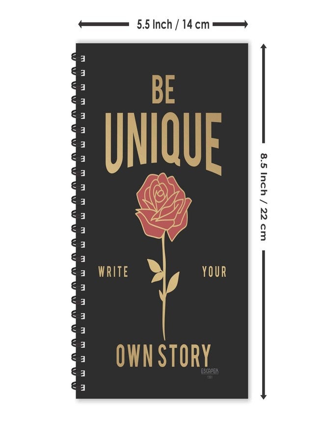 ESCAPER Be Unique (Ruled - A5 Size - 8.5 x 5.5 inches) Designer Motivational Diary, Unique Diary, Diary Notepad, Diary for Boys, Diary for Girls, Diary for Kids, Diary for Office, Diary for Gift - Image 5