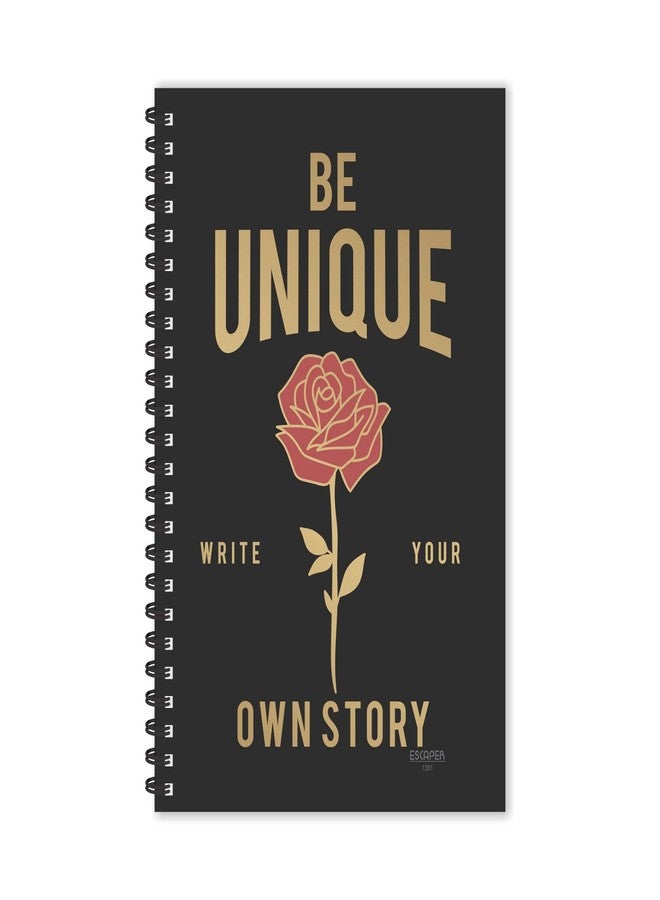 ESCAPER Be Unique (Ruled - A5 Size - 8.5 x 5.5 inches) Designer Motivational Diary, Unique Diary, Diary Notepad, Diary for Boys, Diary for Girls, Diary for Kids, Diary for Office, Diary for Gift - Image 1