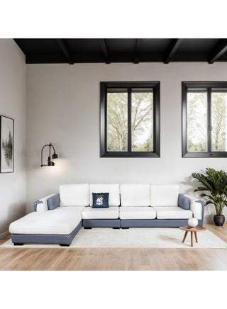 A comfortable corner sofa set, L Shaped measuring 3.65 x1.85 meters Gray/ off white - pzsku/Z949F42042F6EFA7938E1Z/45/_/1723719427/d59b6aad-4381-4ba0-b724-8007eb9a753b