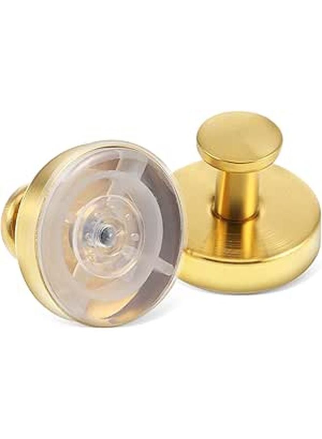 2Pcs Stainless Steel Cup Hooks Removable Towel Holder No Drilling Required Strong Adhesion - Image 1