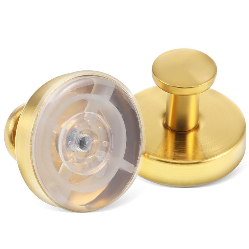 2Pcs Stainless Steel Cup Hooks Removable Towel Holder No Drilling Required Strong Adhesion - Image 2