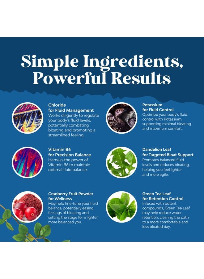Natures Craft حبوب التخلص من الماء بأقصى قوة - حبوب مدرة للبول من الأعشاب لعلاج احتباس الماء وتخفيف الانتفاخ بسرعة للنساء والرجال - حبوب سهلة التناول لعلاج احتباس الماء للنساء والرجال - 60 جرعة - Image 5