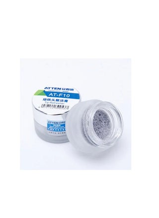 Atten AT-F10 Tip Refresher is a specially formulated compound designed to restore and maintain soldering iron tips It helps to clean re-tin and revitalize oxidized or worn out tips ensuring optimal soldering performance. - pzsku/Z949F6A7FF63827207274Z/45/_/1726997442/da449dd1-c5dc-49c3-9351-653fd3386c51