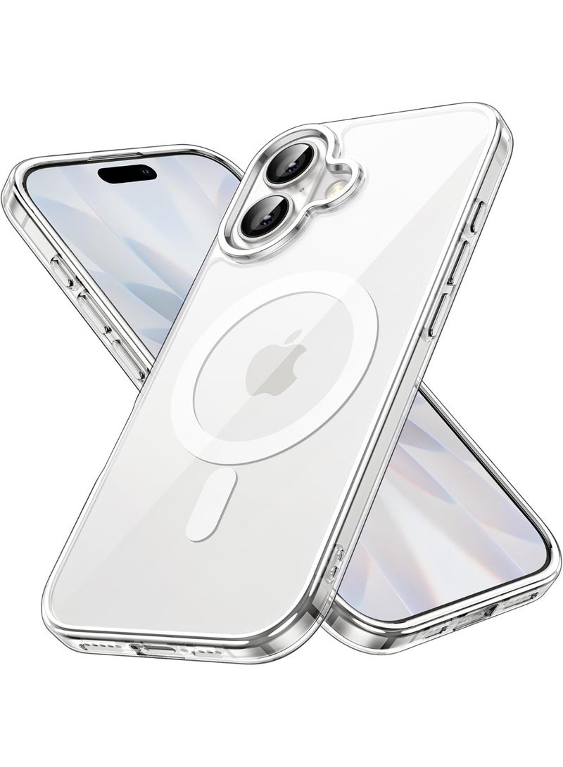 Salab Magnetic Case for iPhone 17 6.3-Inch Compatible with MagSafe, Shockproof Phone Bumper Cover, Anti-Scratch Clear Back (Clear) - Image 1