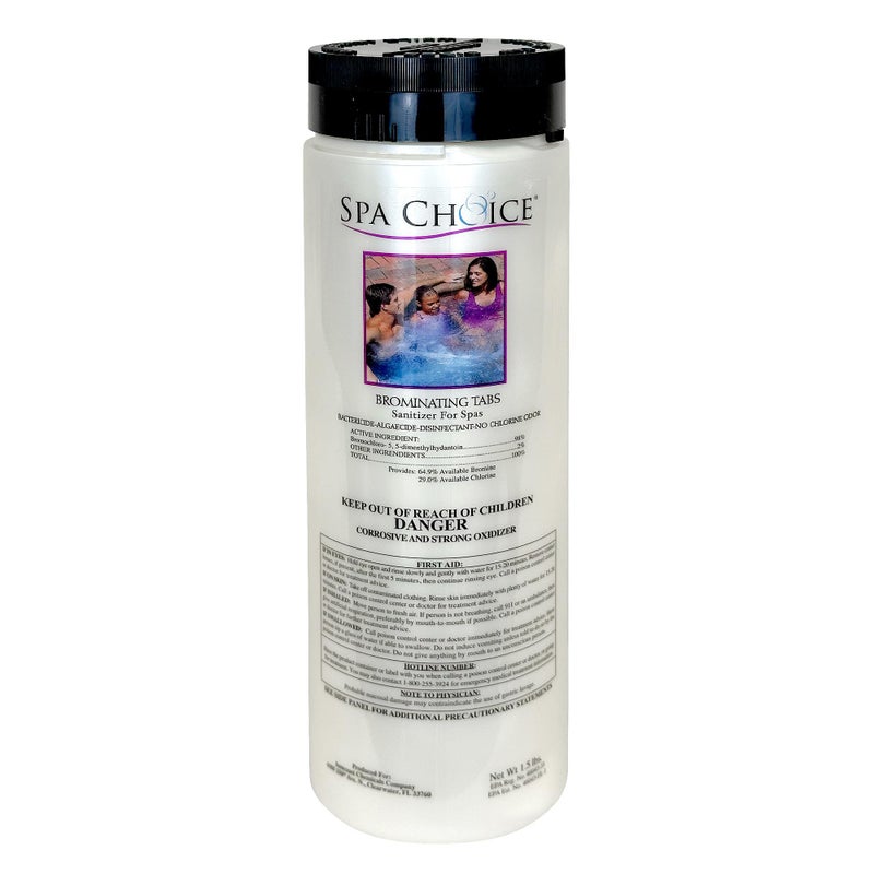 SpaChoice 1.5-Pounds 4-Pack Premium Brominating Tabs Sanitizer for Spas, Bromine Tablets for Spa Hot Tub, Made in USA - Image 2