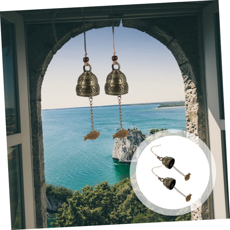 Vintage Metal Wind Chimes 2 Pack Soothing Sounds For Garden Patio Home Decor - Image 5