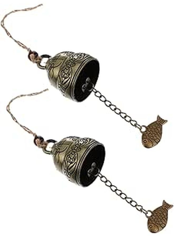 Vintage Metal Wind Chimes 2 Pack Soothing Sounds For Garden Patio Home Decor - Image 1