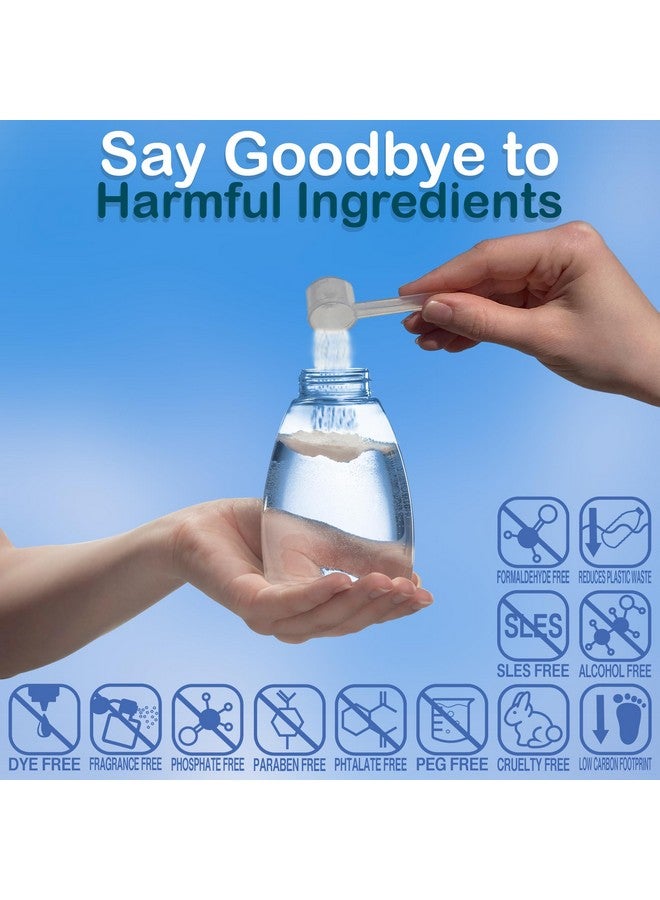 SoluSoap Makes 30 bottles of Premium Foaming Hand Soap, Unscented, Quick Dissolve, Immediate Use Foaming Hand Soap Refills, Powder Concentrate. Use 97% less Plastic - Image 2