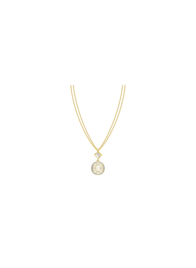 شيروتي 1881 Arabesque Gold Plated Stainless Steel Pendant Necklace for Women