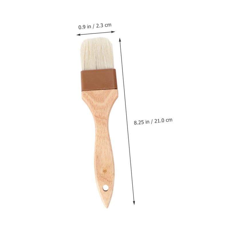 3Pcs Basting Brush Heat Resistant Boar Bristle Wooden Handle for Grilling Baking Oil Sauce - Image 5