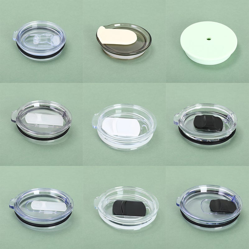 30Oz Egg Cup Silicone Sealing Lid Accessible Luxury Portable Pp Push Lid Cup Lid Simple Pure Color Plastic Magnetic Lid - Image 2