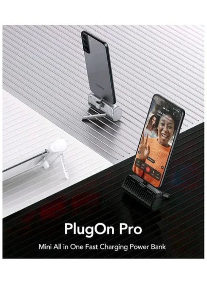 VEGER - PlugOn Pro C Mini All In One Fast Charging Power Bank 5000 mAh Type-C - Image 1