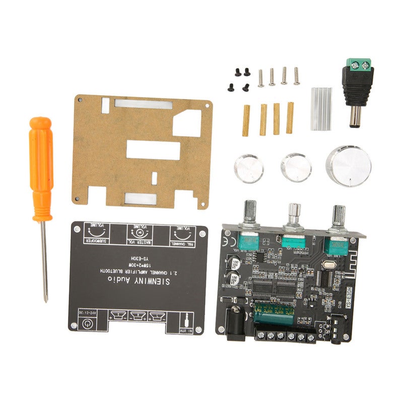 Bluetooth Power Amplifier Board 2.1 Channel 15Wx2 30W Knob Adjustment - App Control Digital Power Amplifier Module for Home Devices - Image 4