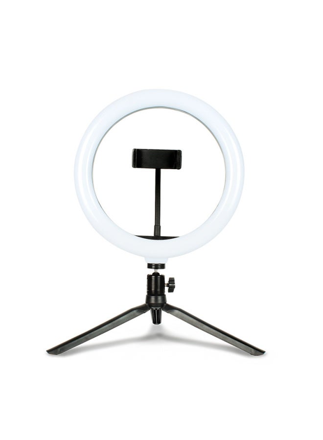 general RGB Fill Light 10 Inch Colorful Ring Light Anchor Beauty Selfie 26cm Live Bracket Fill Light-Color:26cmrbg Colorful Fill Light + PTZ + Mobile Phone Clip + Desktop Bracket + Bluetooth Photographer - Image 5