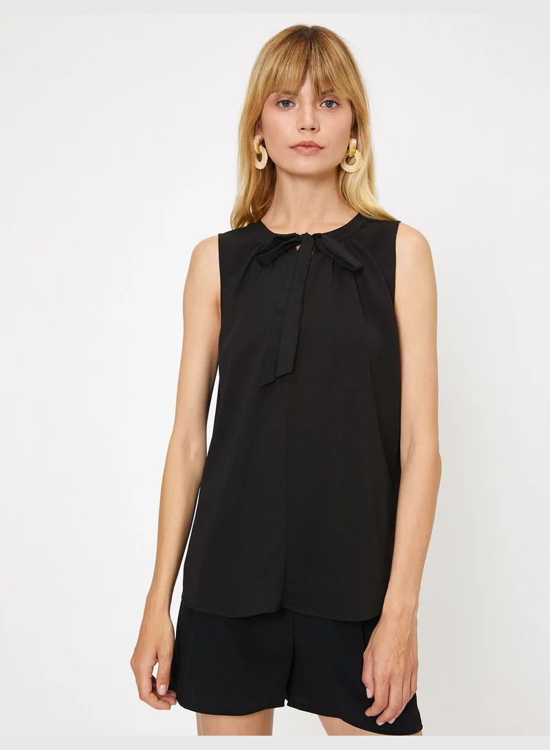 KOTON Neck Detailed Tank Top