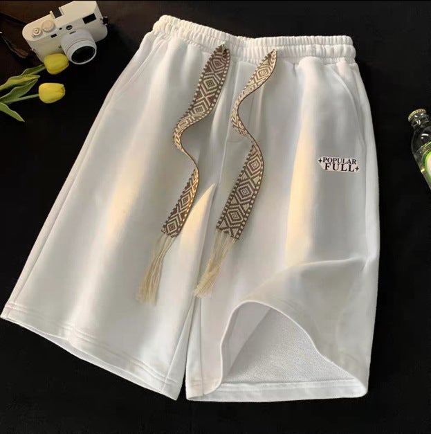 Mens American Basketball Shorts Summer Trendy Loose Fit Green  - Image 3