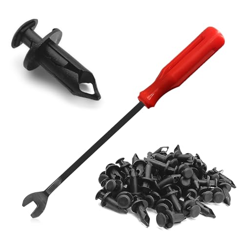 BSAMZO ATV UTV Fender Push Clips for Honda Rancher Foreman Rubicon Rincon TRX680 TRX650UTV Nylon Body Rivets Fasteners Clips for Polaris Ranger RZR Can Am Kawasaki Teryx60PCS - Image 1