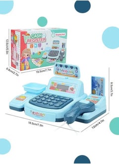 oldlaiben Pretend Play Calculator Cash Register Toy, Grocery Store Playset, Smart Cash Register Toy, Cash Register Toy With Light And Music, Gift for Kids Girls Age 3, 4, 5, 6, 7, 8+ Year Old  - Image 2
