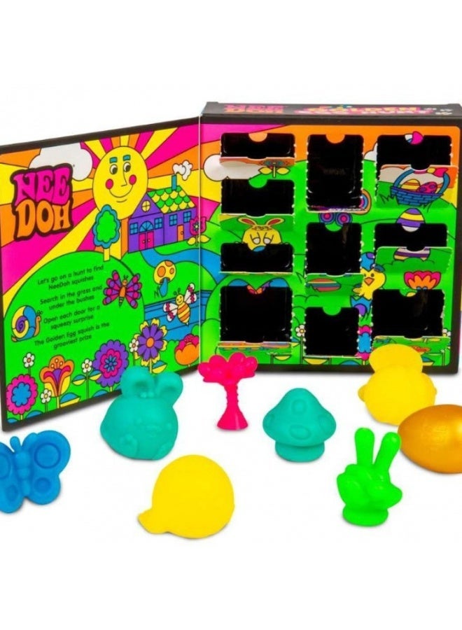 NeeDoh Golden Egg Treasure Hunt Squeezable Blind Box Easter Fidget Set for Kids - Includes 10 Surprises + 4 Easter Eggs in a Dedicated Airplane Box Packaging - Image 4
