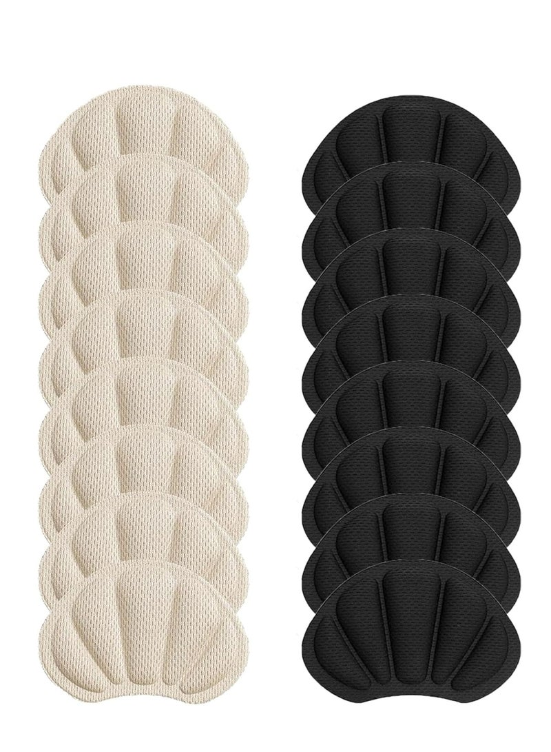 أوزيغالور 16 قطعة حشوات للكعب للنساء - أسود ولون الجلد، وسائد أحذية للكعب، واقيات ومقابض للكعب، واقيات ومقابض للكعب - Image 1