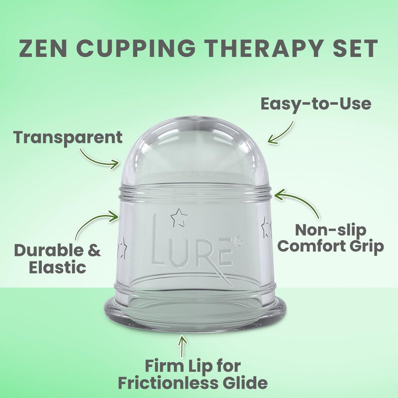 Lure Essentials Silicone Cupping Therapy Set 6 Professional Massage Cupping Cups for Cupping Therapy Cup Kit for Massage, Myofascial Release, Cellulite Reduction - Image 3