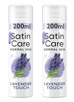 Satin Pack Of 2Gillette Satin Care Pure And Delicate Shave Gel For Normal Skin 200 ml  - Image 1