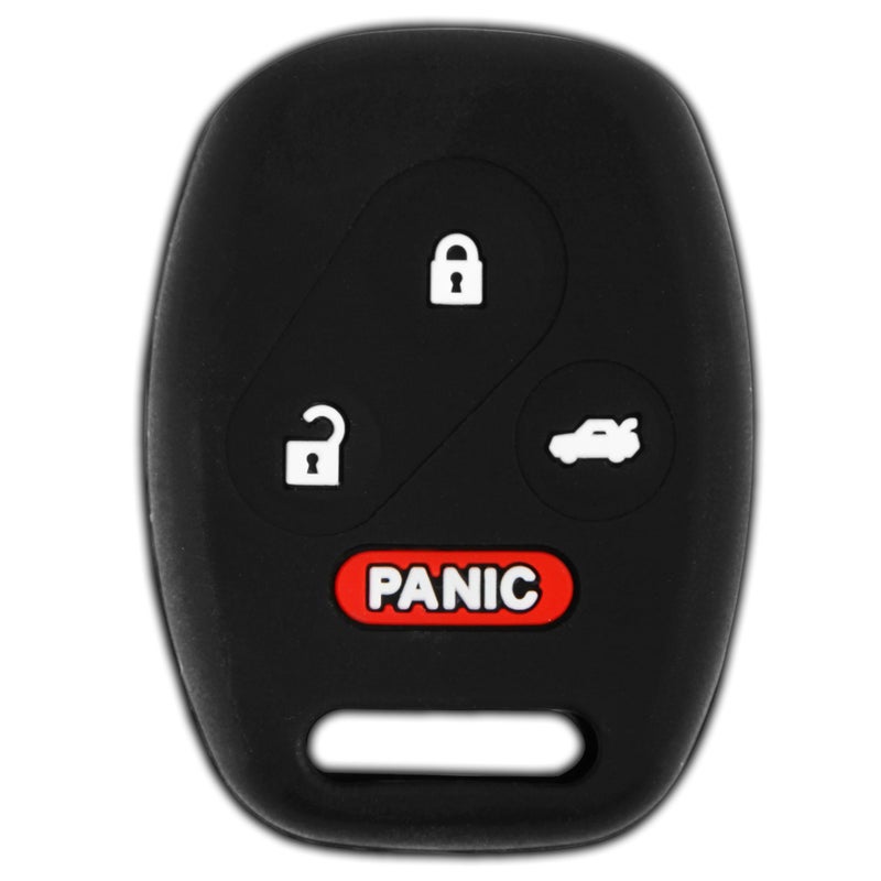 KeylessOption غطاء مفتاح KeylessOption بديل لعام 2003 2004 2005 2006 2007 2008 2009 2010 2011 2012 2013 2014 2015 هوندا أكورد سيفيك CRV بايلوت ريموت سيليكون 4 أزرار