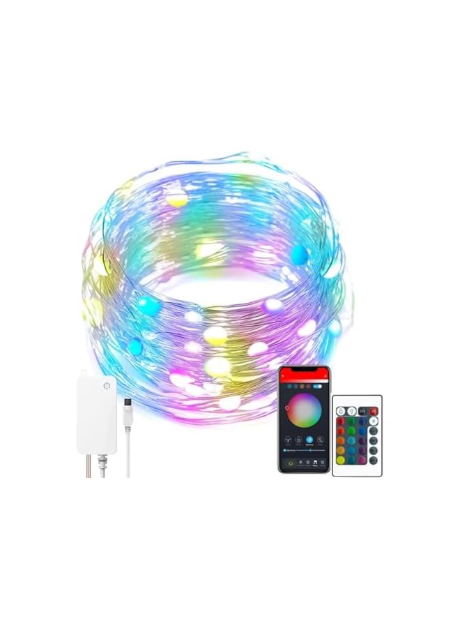The Bros Smart WiFi LED Fairy String Lights Dream color RGBIC USB Strip Lights Music Sync Timing Schedule Waterproof Lighting Strips Works with Alexa Google Home 10M  - Image 2
