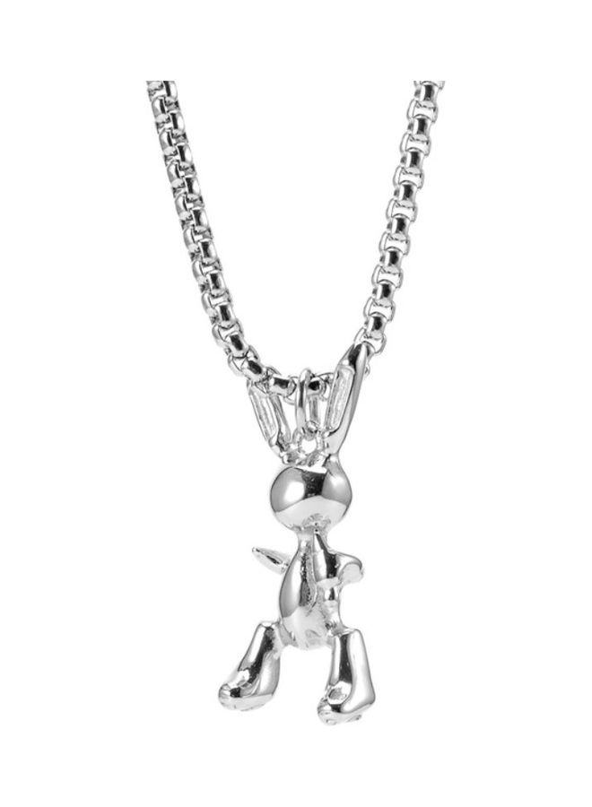 بيرفيي Rhodium Plated Ziron Studded Pendant Necklace - Image 1