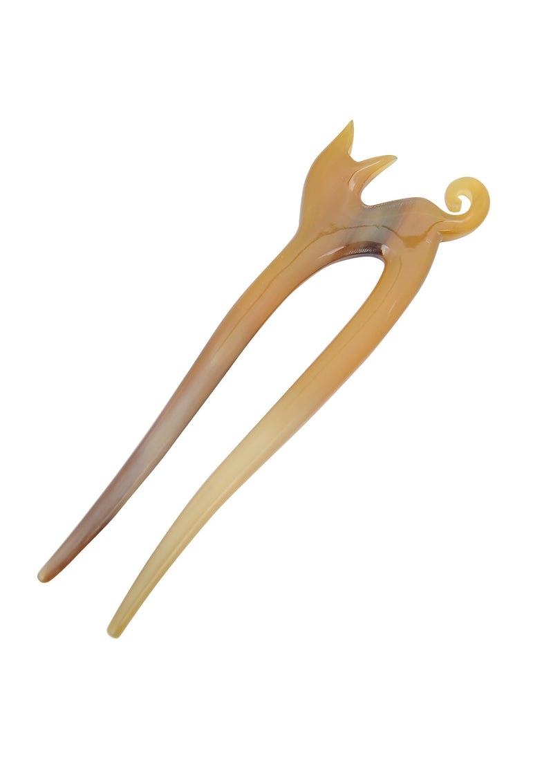 Marycrafts - Marycrafts Buffalo Horn Kitty Hair Fork Hair Pin Hair Accessories - Image 1