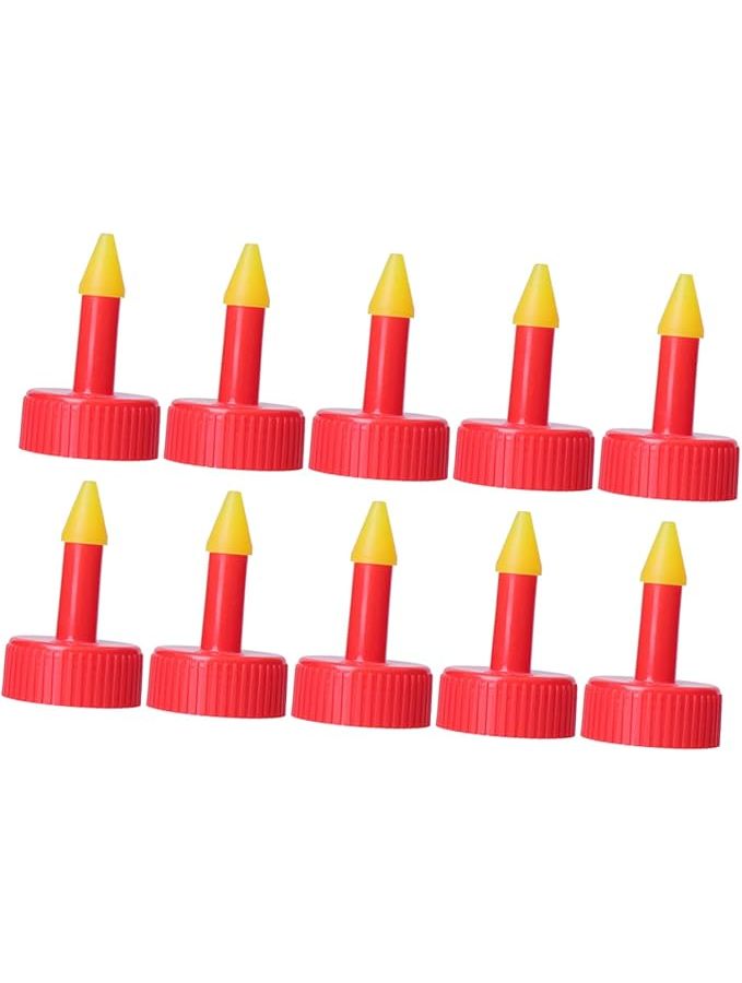 Red Plastic Watering Nozzles For Plants And Flowers 10 Pack Even Water Distribution - Image 1