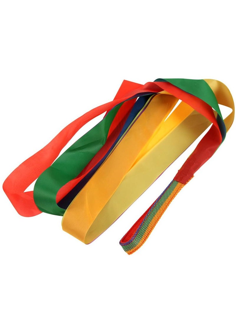 12 Pcs Rainbow Rhythm Ribbon Dance Wand Gymnastics Toys for Kids  - Image 4
