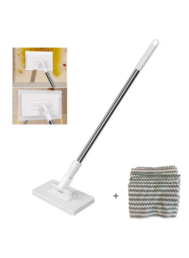 Household Mini Lazy Mop with Facial Towel Cloth Clip Design Reusable One-Drag Clean and No-Wash Includes 10 Cloths - Image 1