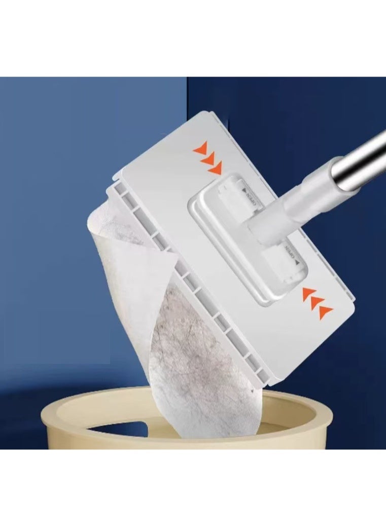 Household Mini Lazy Mop with Facial Towel Cloth Clip Design Reusable One-Drag Clean and No-Wash Includes 10 Cloths - Image 2