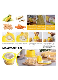 Generic Corn Stripper Peeler  Stainless Steel Blade for Quick Kernels Removal  Easy-to-Use Kitchen Tool for Corn Cob Stripping | Durable, Ergonomic Design  Ideal for Fresh, Cooked, or Grilled Corn  - Image 4