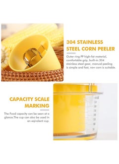 Generic Corn Stripper Peeler  Stainless Steel Blade for Quick Kernels Removal  Easy-to-Use Kitchen Tool for Corn Cob Stripping | Durable, Ergonomic Design  Ideal for Fresh, Cooked, or Grilled Corn  - Image 3