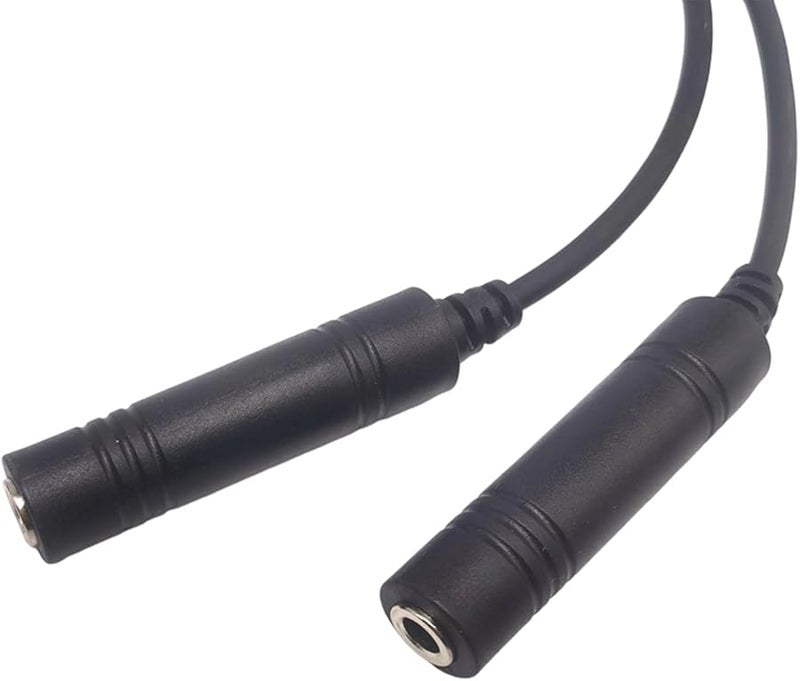 Aviation Headset Adapter 5 Pin Double Plugs Converter for Helicopter Communication Device - Image 5