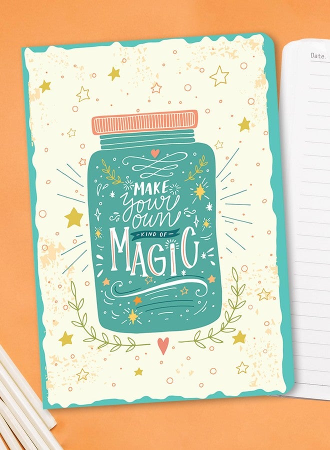 DOODLE A5 Undated Planner Notebook - 160 Pages (12-Month Planner + Notes), Soft Cover Journal with 80 GSM Paper - Motivational Quote Design, Compact Diary for Work, Study, Travel & Gifting - Image 5