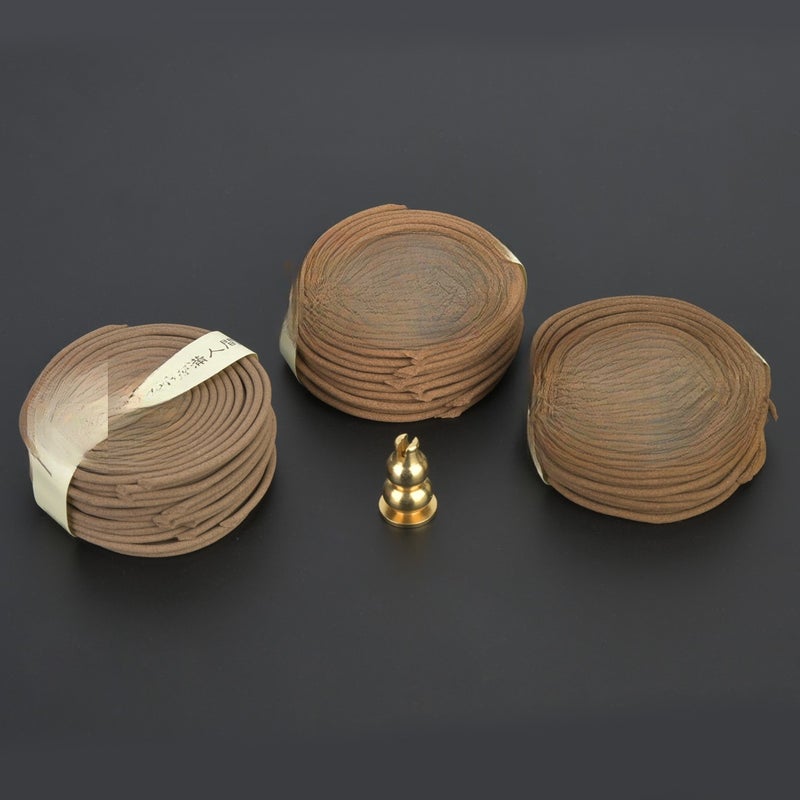 Three Flavor 4‑Hours Natural Coil Agilawood/Sandalwood/Wormwood Incense with Gift Package - Image 2