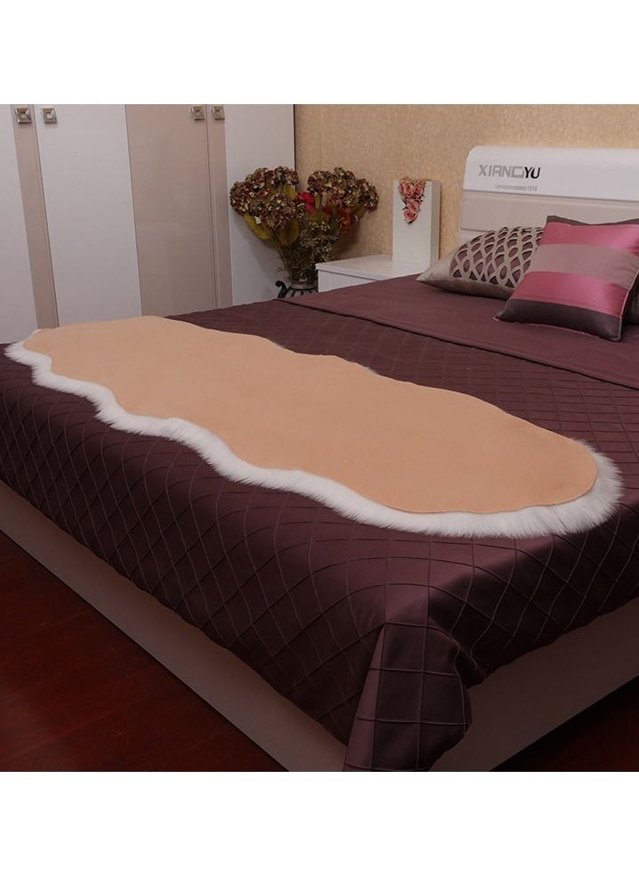 Mei Lifestyle - Super Soft Rabbit Fur Living Room Carpet Can Be Use As Area Rug Also With Anti Slip Bottom (Size 60×150CM) - Image 1