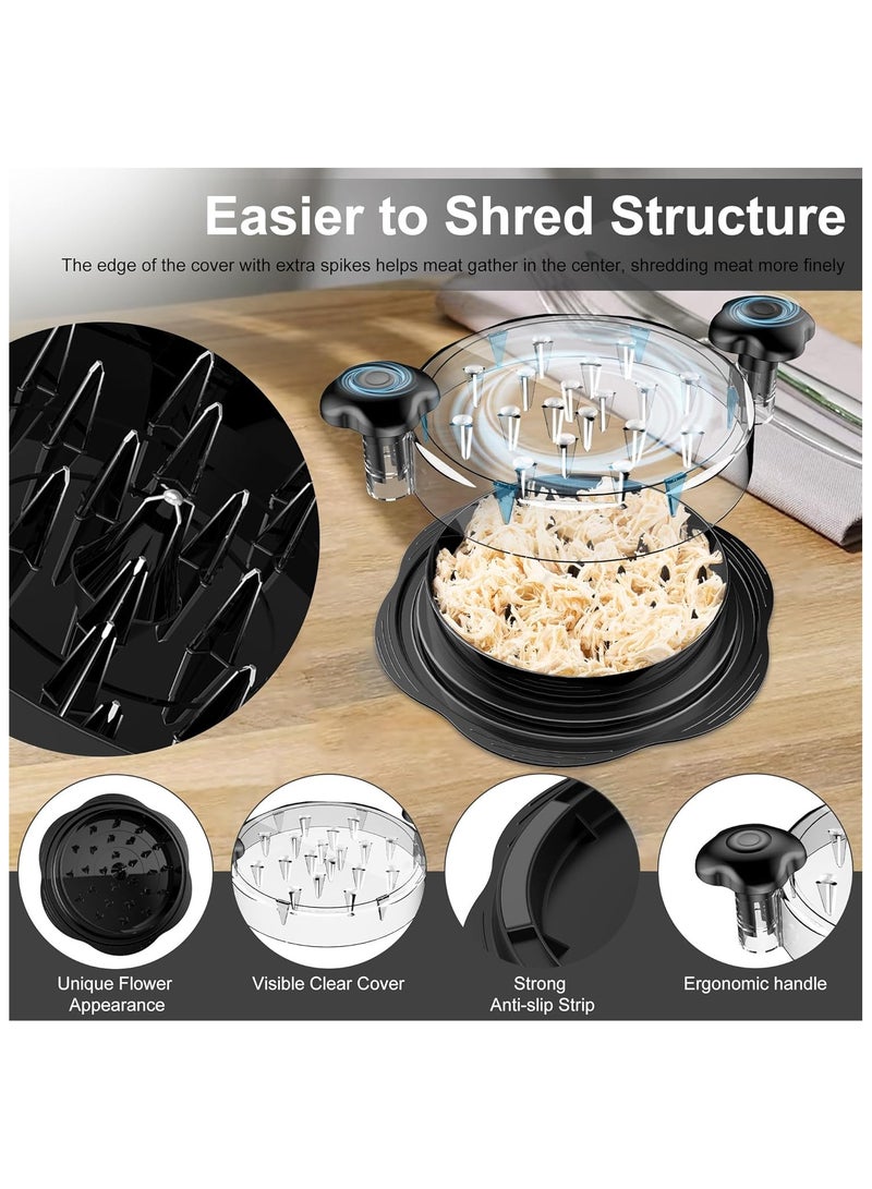 general Large Chicken Breast Shredder Tool Twist with Brush Fork Visible  Machine Strong Anti-Slip Strip Ergonomic Handle  Suitable for Pork Beef Chicken - Image 3