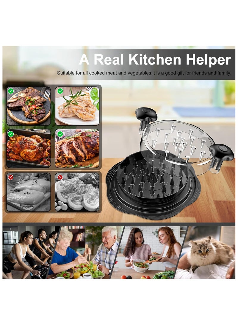 general Large Chicken Breast Shredder Tool Twist with Brush Fork Visible  Machine Strong Anti-Slip Strip Ergonomic Handle  Suitable for Pork Beef Chicken - Image 5